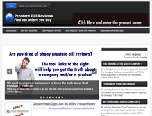 Tablet Screenshot of bestprostatereview.com